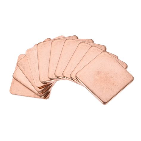 uxcell Flat IC Chipset Thermal Copper Heatsink for CPU GPU 20 x 20 x 1 ...