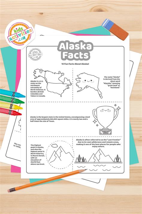 Alaska Interesting Facts For Kids Printable - Kids Printables