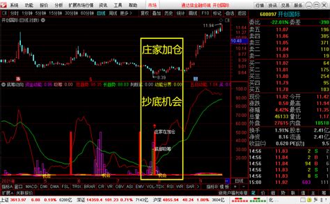 底筹动向趋势吸筹抄底机会指标-通达信主力吸筹指标下载