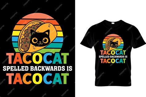 Taco cat Spelled Backwards Is tacocat | Premium AI-generated vector