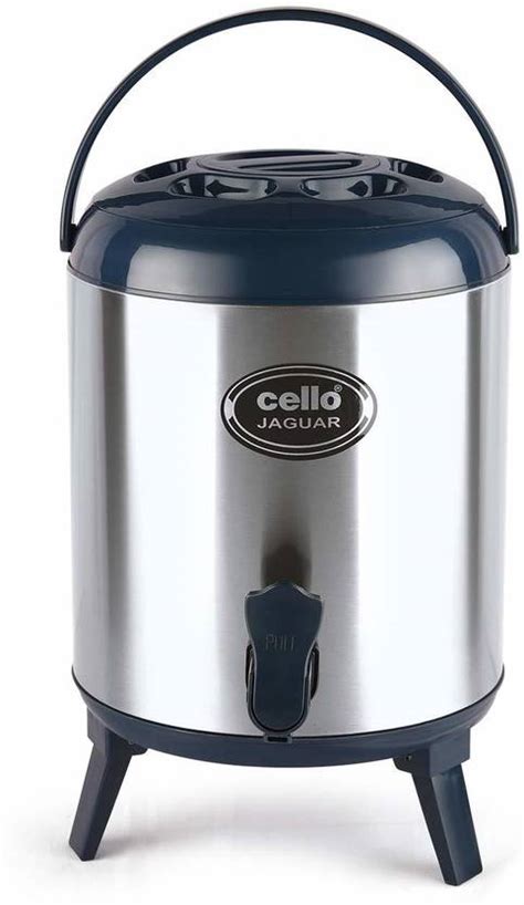 cello 5 L Water Jaguar Stainless Steel Water Jug for Home, 5Ltr, Grey ...