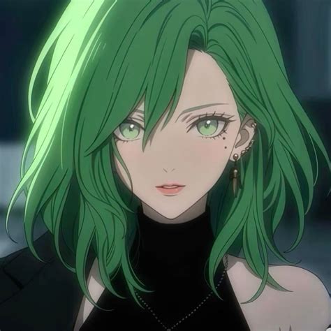 Green Anime Characters