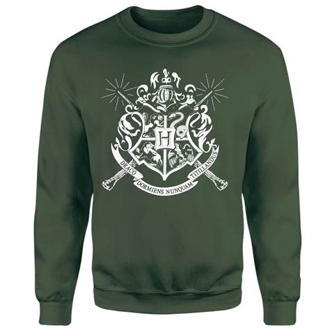 Harry Potter Hogwarts House Crest Sweatshirt - Green Clothing - Zavvi UK