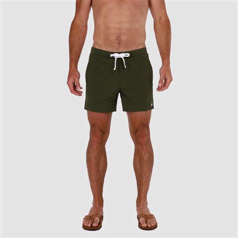 Avalon Rincon: Short Fit Board Shorts for Men in Green