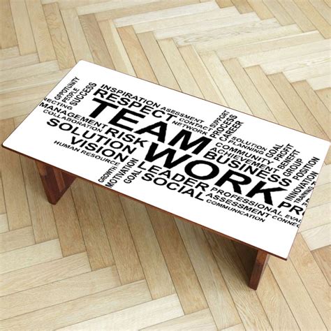 Team Work Graphic Art Self Adhesive Sticker For Table – Myindianthings