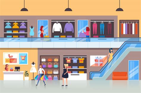 Shopping Mall Illustrations, Royalty-Free Vector Graphics & Clip Art ...