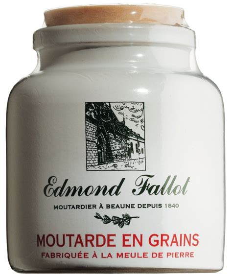 Dijon Senf, grob, Edmond Fallot, 250 g, Topf | GOURMET VERSAND Online Shop