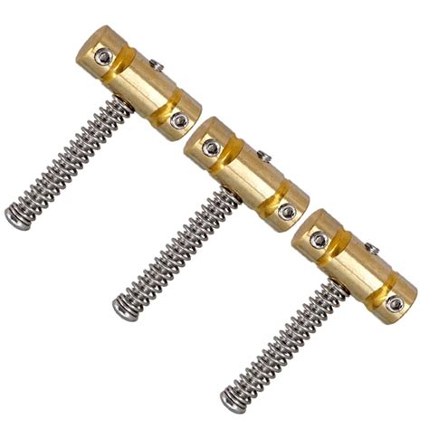 3 Pieces Brass Compensated Saddles Set for Electric Bass Guitar Replac ...