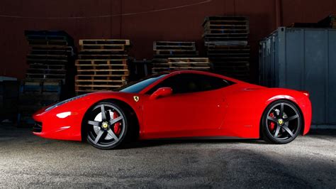 Download wallpaper 1366x768 ferrari, 458 italia, red, italy, profile ...
