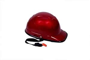 M-WAY Multipurpose Half Cap for Girls,Men Red Glossy(Non Moterized ...