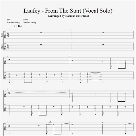 Laufey - From The Start - FREE TAB - Buymeacoffee