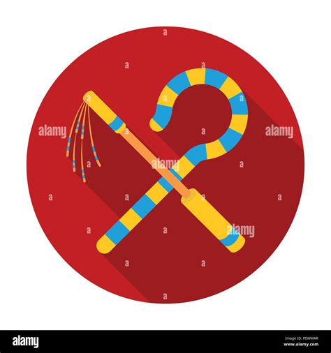 Egyptian crook and flail Cut Out Stock Images & Pictures - Alamy