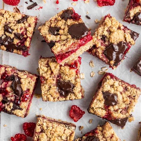 Chocolate Raspberry Oatmeal Bars | Emma Duckworth Bakes