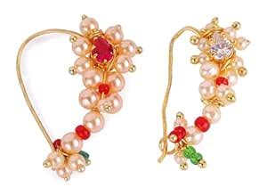Buy Saloni Fashion Jewellery Traditional Designer Oval Shape Gold ...