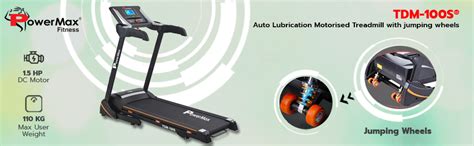 Buy PowerMax Fitness TDM-100S (3HP Peak) Motorized Treadmill for Home ...