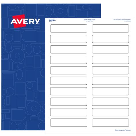 Avery Rectangle Labels, 0.75" x 3.5", White Matte, 2,000 Printable ...