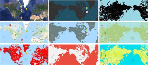 Different Map Styles | Features | Supsystic WP Plugins