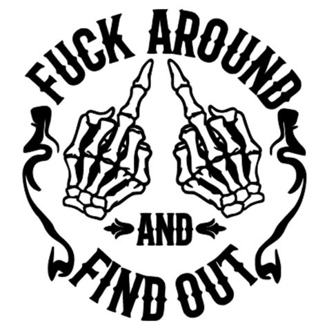 F Around and Find Out Vinyl Car Decal - Etsy