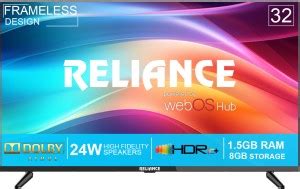 Reliance 80 cm (32 inch) Full HD LED Smart WebOS TV with Fremless ...