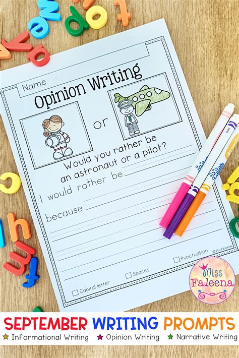 Writing Prompts 1St Grade Worksheets 69 – Printable PDF Template