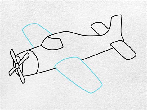 Airplane Drawing Simple