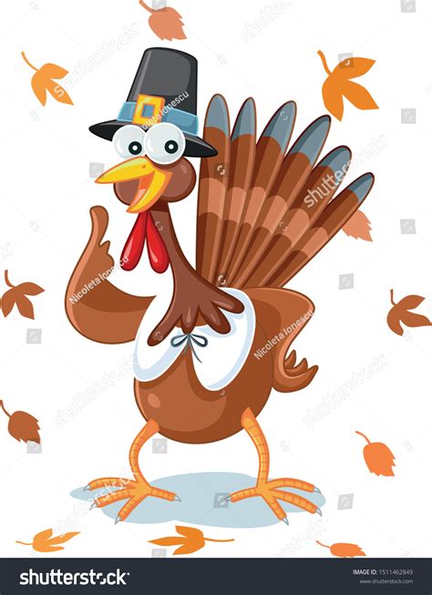 Happy Thanksgiving Turkey Cartoon