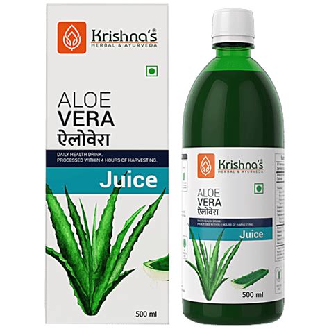Buy Krishnas Aloe Vera Juice - High Fiber, Pulpy Online at Best Price ...