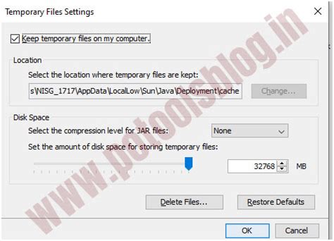 Java Settings for Finacle - Revised 2025