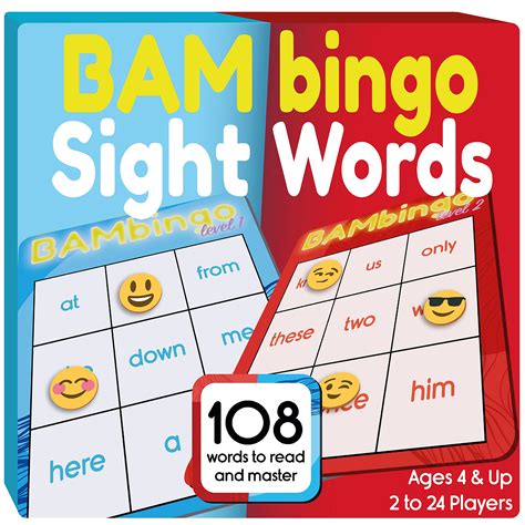 Buy Word Bingo Game Level 1 and 2 - Learn to Read Vocabulary for ...