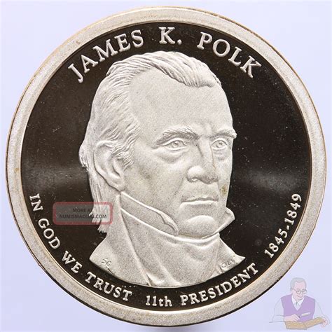 2009 S Presidential Dollar James K. Polk Gem Deep Cameo Proof