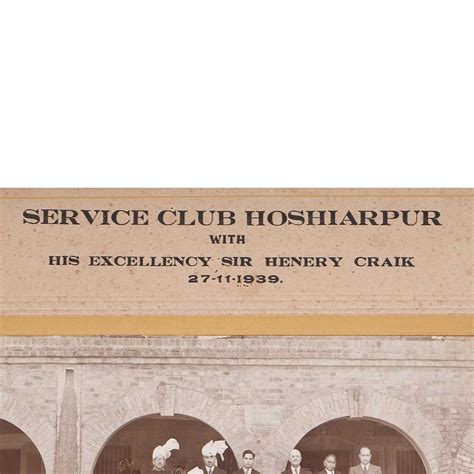 Vintage Paper Photograph of Service Club Hoshiarpur for Collection