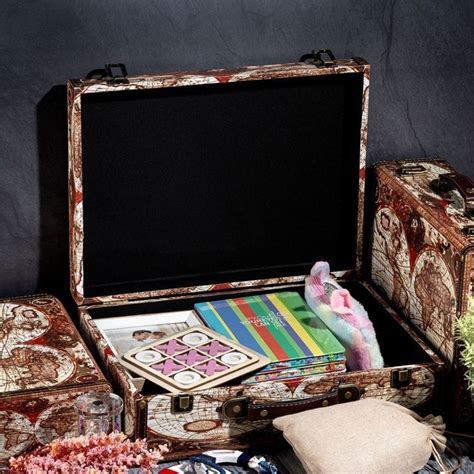Storage Trunk Box – World Map Travel Design — eazy wagon