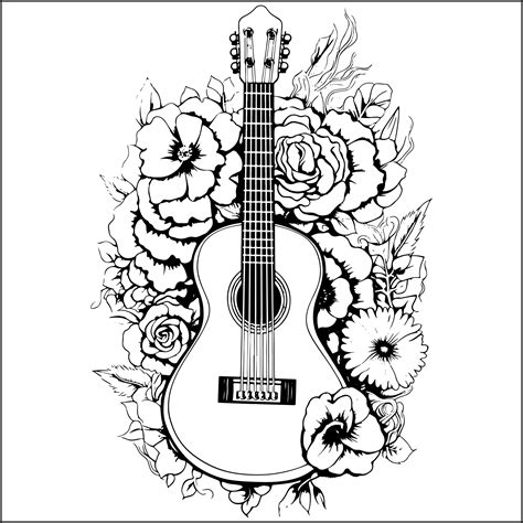 Guitar Coloring Pages 100+ Guitar Coloring Pages (Free PDF To Print)