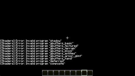 G-Buffer Program Error Shaders Minecraft 的图像结果