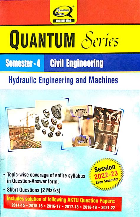 Quantum Series B.Tech Hydraulic engineering and machines 2022-23 ...