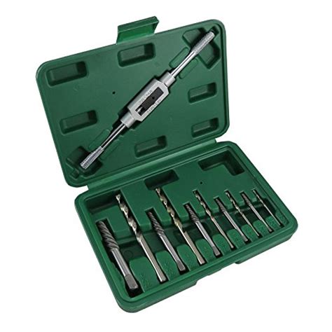 Generic 11pc Screw Extractor Broken Bolt Remover Drill Guide Bits Set ...