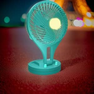 Clairbell E29_Wave Fan Foldable USB Rechargeable Hand Fan with Light ...