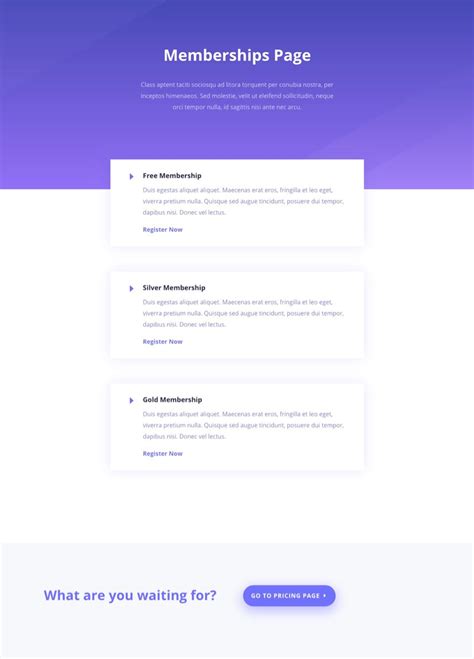 Image result for Membership Page HTML CSS