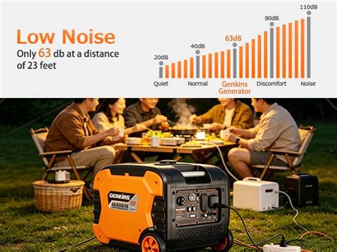 Genkins 4500w Portable Inverter Generator Gas Powered Pure Sine Wave ...