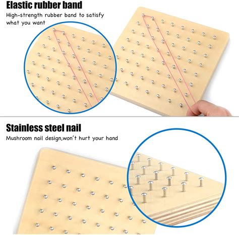 Buy STEM Block Geo Board Graphical Educational Toys, Kids Montessori ...