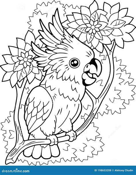 Parrot Coloring Pages