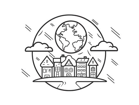 Image of the World Animated for Coloring 的图像结果