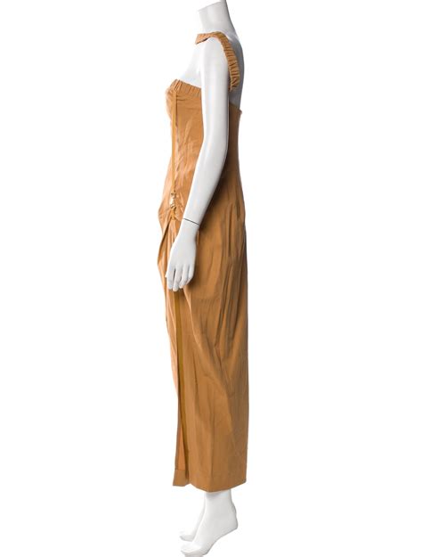 Jacquemus Linen Long Dress - Orange Dresses, Clothing - WJQ59300 | The ...