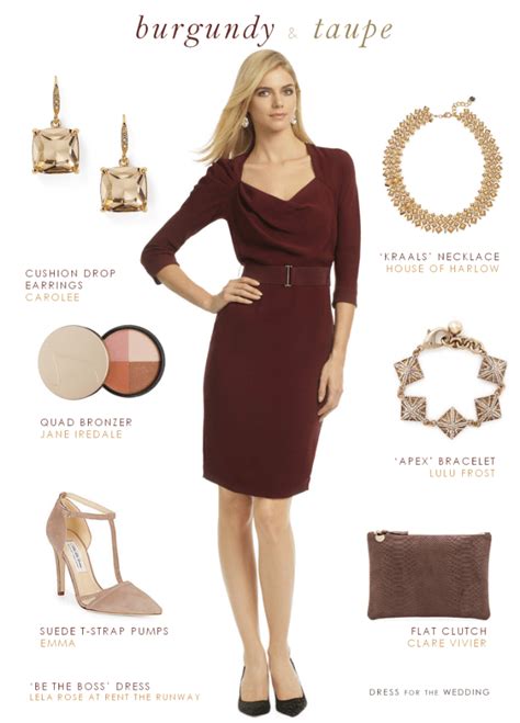 burgundy dress