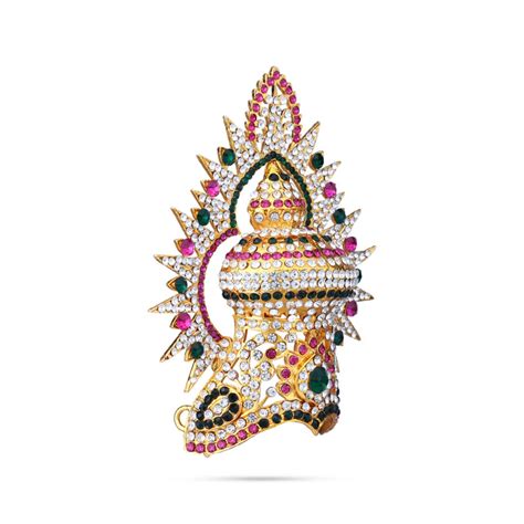 Stone Half Kireedam With Arch - 4.5 x 3.5 Inches | Kiridam/ Half Crown ...