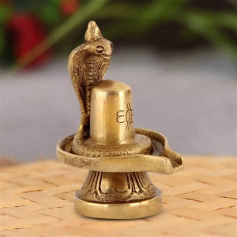 Buy ARTVARKO™ Brass Metal Shivling for Pooja Small Size Shiv Ling ...