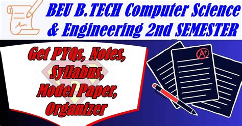 BEU B.TECH Computer Science & Engineering 2nd SEMESTER - Get PYQs ...
