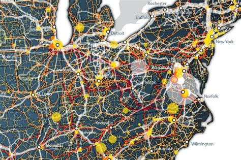 Data Center Map 的图像结果