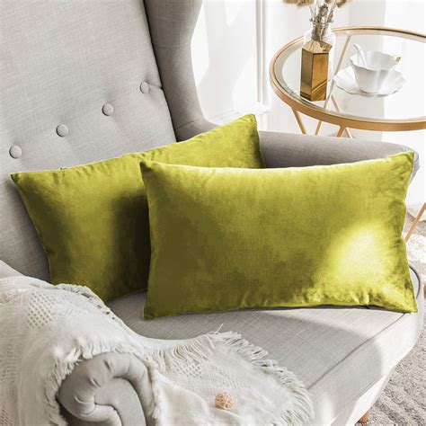 Buy Khooti Decorative Velvet Rectangular Cushion Cover Throw Pillow ...