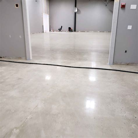 White Stained Concrete Floors